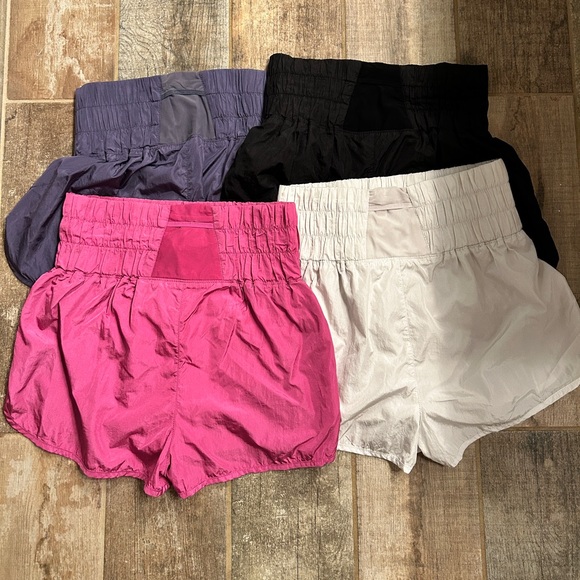 FP Movement by Free People Pants - Bundle of 4 Free People Movement The Way Home Short Blue, Pink, White and Black